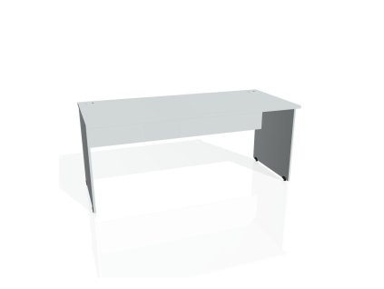 Pracovný stôl Gate, 180x75,5x80 cm, sivý/sivý