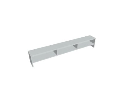 Stolová nadstavba Hobis, 180x30x24 cm, sivá