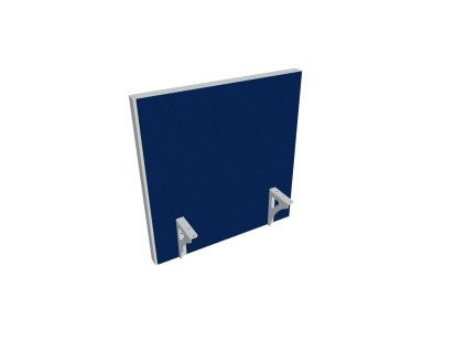 Paraván na hranu stola Akustik, 60 cm, modrý