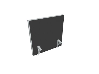 Paraván na hranu stola Akustik, 60 cm, antracit