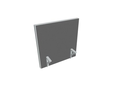 Paraván na hranu stola Akustik, 60 cm, sv.sivý