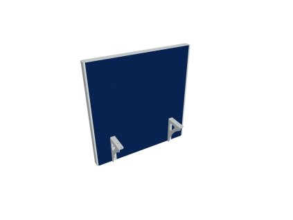 Paraván na hranu stola Akustik, 60 cm, modrý