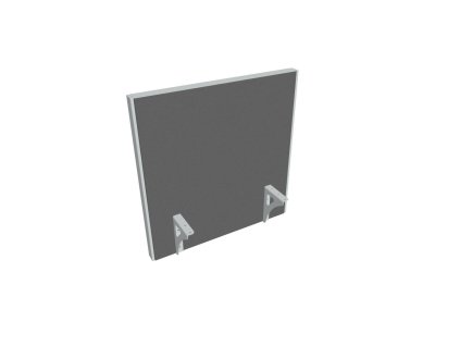 Paraván na hranu stola Akustik, 60 cm, sv.sivý