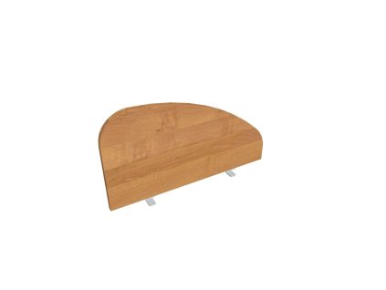 Paraván Hobis na hranu stola, oblý, 80 cm, jelša
