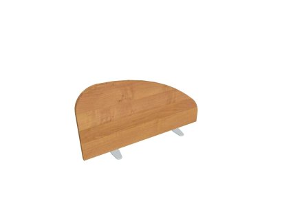 Paraván Hobis na plochu stola, oblý, 80 cm, jelša