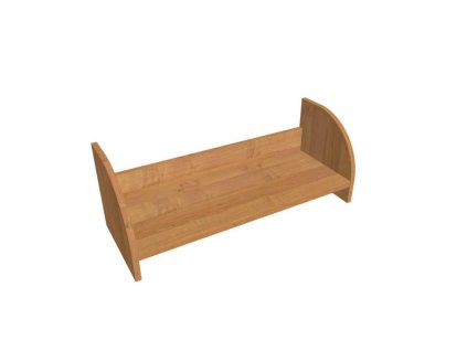 Závesná polica na stenu Hobis, 80 cm, jelša