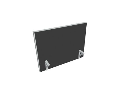 Paraván na hranu stola Akustik, 80 cm, antracit