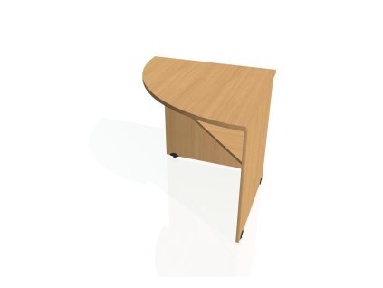 Doplnkový stôl Gate, ľavý, 80x75,5x80 cm, buk/buk