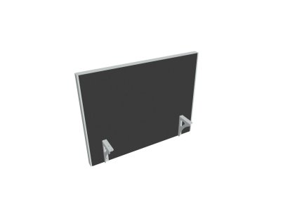 Paraván na hranu stola Akustik, 80 cm, antracit