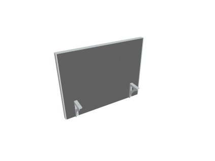 Paraván na hranu stola Akustik, 80 cm, sv.sivý