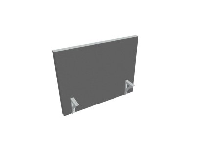 Paraván na hranu stola Akustik, 80 cm, sv.sivý