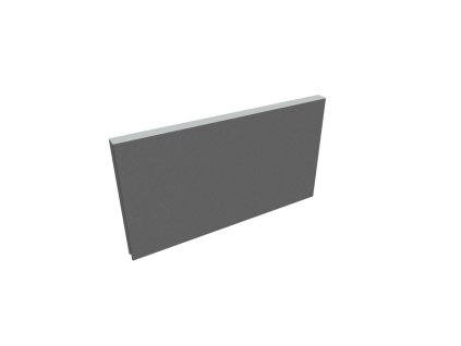 Paraván na plochu stola Akustik, 80 cm, sv.sivý