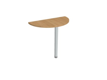 Doplnkový stôl Gate, 80x75,5x40 cm, dub/kov