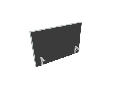 Paraván na hranu stola Akustik, 90 cm, antracit