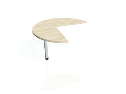 Doplnkový stôl Gate, ľavý, 100x75,5 cm, agát/kov