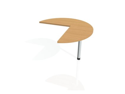 Doplnkový stôl Gate, pravý, 100x75,5 cm, buk/kov