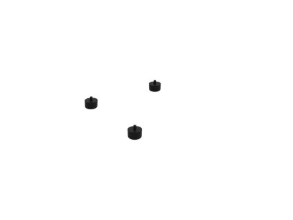 Rektifikačné nožičky, plastové, 27-47 mm, 3 ks