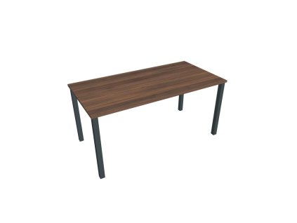 Rokovací stôl Uni, 160x75,5x80 cm, orech/čierna