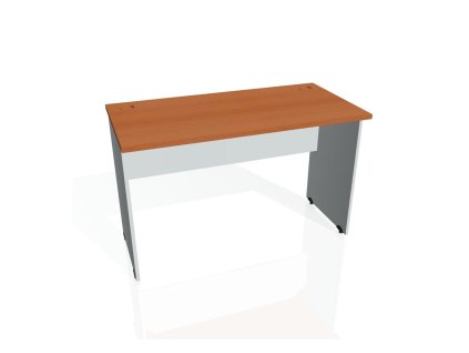 Pracovný stôl Gate, 120x75,5x60 cm, čerešňa/ sivý