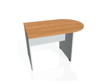 Doplnkový stôl Gate, 120x75,5x80 cm, jelša/sivá