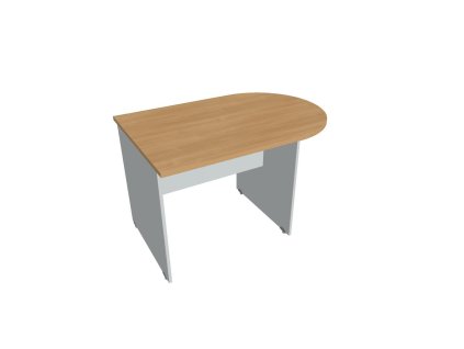 Doplnkový stôl Gate, 120x75,5x80 cm, dub/sivá