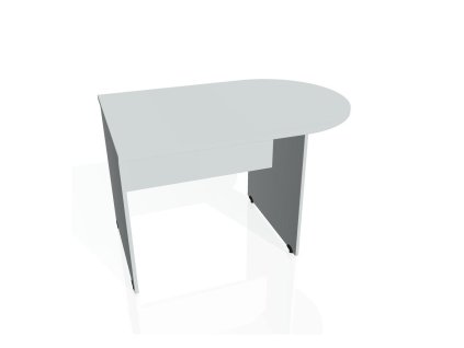 Doplnkový stôl Gate, 120x75,5x80 cm, sivá/sivá