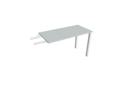 Pracovný stôl Uni, reťaziaci, 120x75,5x60 cm, sivá/biela