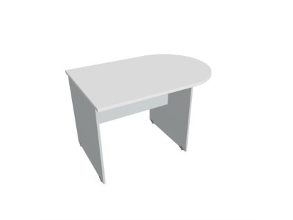 Doplnkový stôl Gate, 120x75,5x80 cm, biely/sivý