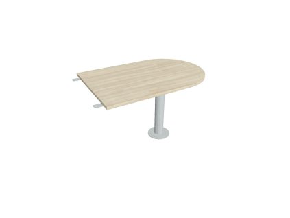 Doplnkový stôl Cross, 120x75,5x80 cm, agát/kov