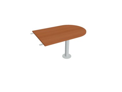 Doplnkový stôl Cross, 120x75,5x80 cm, čerešňa/kov