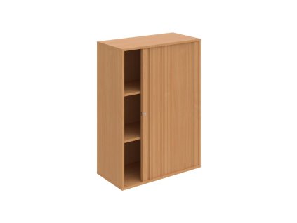 Policová skriňa Drive, 80x111x40 cm, buk/buk, zámok