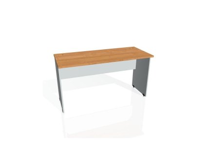 Pracovný stôl Gate, 140x75,5x60 cm, jelša/sivý