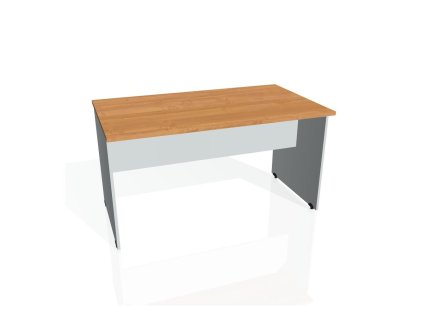 Rokovací stôl Gate, 140x75,5x80 cm, jelša/sivá