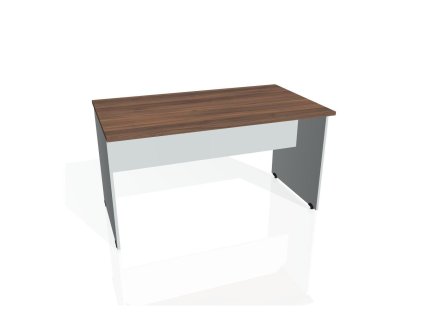 Rokovací stôl Gate, 140x75,5x80 cm, orech/sivá