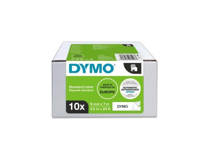 Samolepiaca páska Dymo D1 9 mm biela/čierna, 10ks