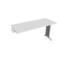 Pracovný stôl Flex, 140x75,5x60 cm, biely/kov