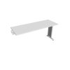 Pracovný stôl Flex, 160x75,5x60 cm, biely/kov