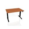 Pracovný stôl Motion, PO, 3S, 180x61 - 128x80 cm, čerešňa/čierna