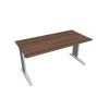 Pracovný stôl Cross, 160x75,5x80 cm, orech/kov