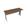 Pracovný stôl Cross, 160x75,5x60 cm, orech/kov
