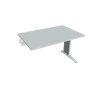 Pracovný stôl Flex, 120x75,5x80 cm, sivý/kov