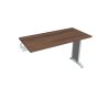 Pracovný stôl Flex, 120x75,5x60 cm, orech/kov