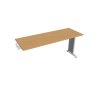 Pracovný stôl Flex, 160x75,5x60 cm, buk/kov