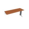 Pracovný stôl Flex, 160x75,5x60 cm, čerešňa/kov