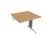 Pracovný stôl Flex, 80x75,5x80 cm, buk/kov