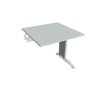 Pracovný stôl Flex, 80x75,5x80 cm, sivý/kov