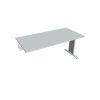 Rokovací stôl Flex, 160x75,5x80 cm, sivý/kov
