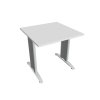 Rokovací stôl Flex, 80x75,5x80 cm, biely/kov