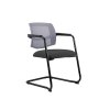 Konferenčná stolička LAPEL Visitor, čierne lyžiny, BN6 antracit