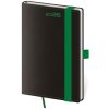 Diár BLACK GREEN týždenný vreckový A6 9x14cm 2026